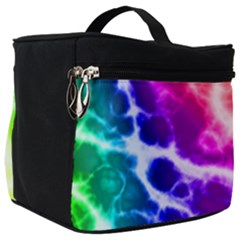 Colorful Tie Dye Pattern Texture Make Up Travel Bag (big) by SpinnyChairDesigns