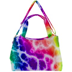 Colorful Tie Dye Pattern Texture Double Compartment Shoulder Bag by SpinnyChairDesigns