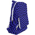 Abstract Black and Purple Checkered Pattern Travelers  Backpack View2