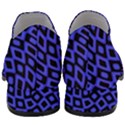 Abstract Black and Purple Checkered Pattern Women Slip On Heel Loafers View4