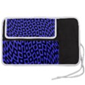 Abstract Black and Purple Checkered Pattern Pen Storage Case (S) View2