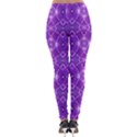 Geometric Galaxy Pattern Print Lightweight Velour Leggings View2