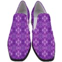 Geometric Galaxy Pattern Print Women Slip On Heel Loafers View1