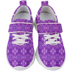 Geometric Galaxy Pattern Print Kids  Velcro Strap Shoes by dflcprintsclothing