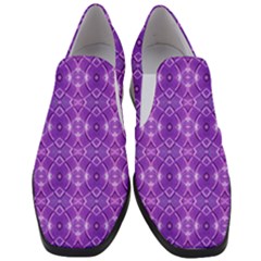 Geometric Galaxy Pattern Print Women Slip On Heel Loafers