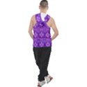 Geometric Galaxy Pattern Print Men s Sleeveless Hoodie View2