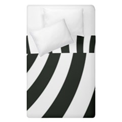 Black And White Zebra Stripes Pattern Duvet Cover Double Side (single Size) by SpinnyChairDesigns