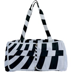 Black And White Zebra Stripes Pattern Multi Function Bag by SpinnyChairDesigns