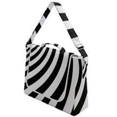 Black And White Zebra Stripes Pattern Box Up Messenger Bag