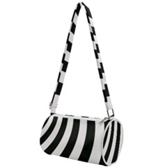 Black And White Zebra Stripes Pattern Mini Cylinder Bag