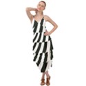 Black and White Zebra Stripes Pattern Layered Bottom Dress View1