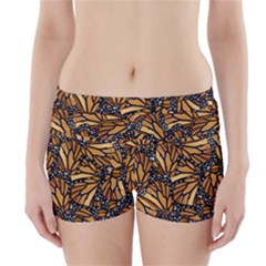 Monarch Butterfly Wings Pattern Boyleg Bikini Wrap Bottoms by SpinnyChairDesigns