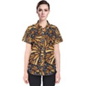 Monarch Butterfly Wings Pattern Women s Short Sleeve Shirt View1