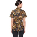 Monarch Butterfly Wings Pattern Women s Short Sleeve Shirt View2