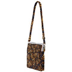 Monarch Butterfly Wings Pattern Multi Function Travel Bag by SpinnyChairDesigns