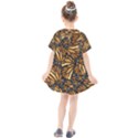 Monarch Butterfly Wings Pattern Kids  Smock Dress View2