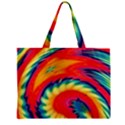 Colorful Dark Tie Dye Pattern Zipper Mini Tote Bag View2