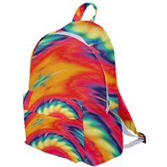 Colorful Dark Tie Dye Pattern The Plain Backpack by SpinnyChairDesigns