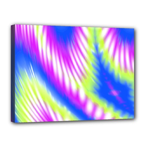 Colorful Blue Purple Pastel Tie Dye Pattern Canvas 16  x 12  (Stretched)