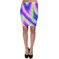 Colorful Blue Purple Pastel Tie Dye Pattern Bodycon Skirt by SpinnyChairDesigns