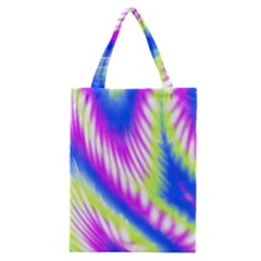 Colorful Blue Purple Pastel Tie Dye Pattern Classic Tote Bag