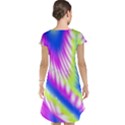 Colorful Blue Purple Pastel Tie Dye Pattern Cap Sleeve Nightdress View2