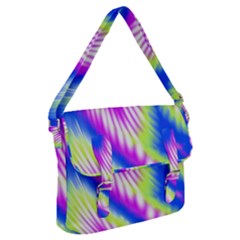 Colorful Blue Purple Pastel Tie Dye Pattern Buckle Messenger Bag by SpinnyChairDesigns