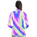 Colorful Blue Purple Pastel Tie Dye Pattern Drape Collar Cardigan View2