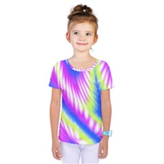 Colorful Blue Purple Pastel Tie Dye Pattern Kids  One Piece Tee