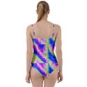 Colorful Blue Purple Pastel Tie Dye Pattern Sweetheart Tankini Set View2