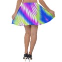 Colorful Blue Purple Pastel Tie Dye Pattern Velvet Skater Skirt View2