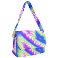 Colorful Blue Purple Pastel Tie Dye Pattern Courier Bag by SpinnyChairDesigns