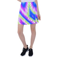 Colorful Blue Purple Pastel Tie Dye Pattern Tennis Skirt