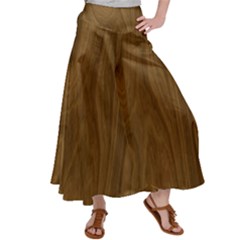 Dark Wood Panel Texture Satin Palazzo Pants by SpinnyChairDesigns