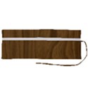 Dark Wood Panel Texture Roll Up Canvas Pencil Holder (M) View2