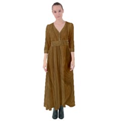 Dark Wood Panel Texture Button Up Maxi Dress by SpinnyChairDesigns