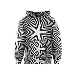 Abstract Zebra Stripes Pattern Kids  Pullover Hoodie by SpinnyChairDesigns