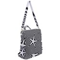 Abstract Zebra Stripes Pattern Crossbody Backpack View2