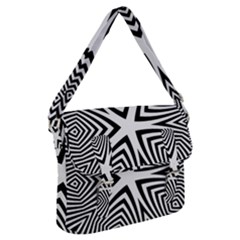 Abstract Zebra Stripes Pattern Buckle Messenger Bag by SpinnyChairDesigns