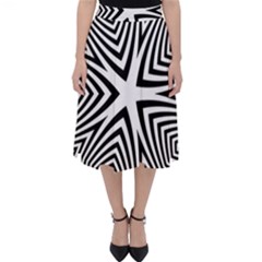 Abstract Zebra Stripes Pattern Classic Midi Skirt by SpinnyChairDesigns