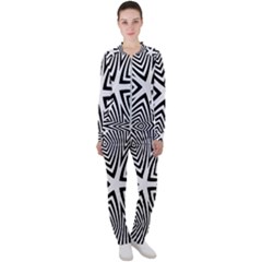 Abstract Zebra Stripes Pattern Casual Jacket And Pants Set by SpinnyChairDesigns