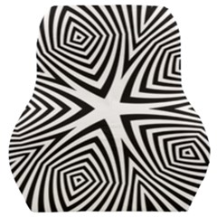 Abstract Zebra Stripes Pattern Car Seat Back Cushion  by SpinnyChairDesigns