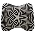 Abstract Zebra Stripes Pattern Velour Head Support Cushion View1