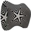 Abstract Zebra Stripes Pattern Velour Head Support Cushion View3