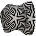 Abstract Zebra Stripes Pattern Velour Head Support Cushion View4