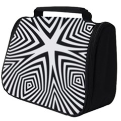 Abstract Zebra Stripes Pattern Full Print Travel Pouch (big) by SpinnyChairDesigns