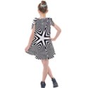 Abstract Zebra Stripes Pattern Kids  Tie Up Tunic Dress View2