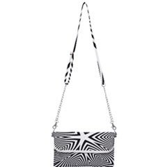 Abstract Zebra Stripes Pattern Mini Crossbody Handbag by SpinnyChairDesigns