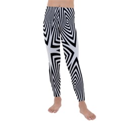 Abstract Zebra Stripes Pattern Kids  Lightweight Velour Leggings by SpinnyChairDesigns