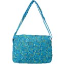 Aqua Blue Artsy Beaded Weave Pattern Courier Bag View3